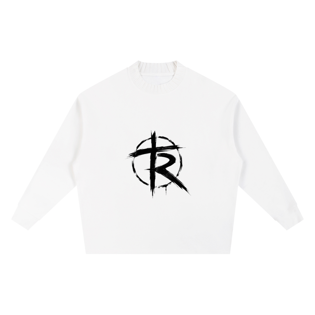 Knitted Round Neck Oversize Sweatshirt