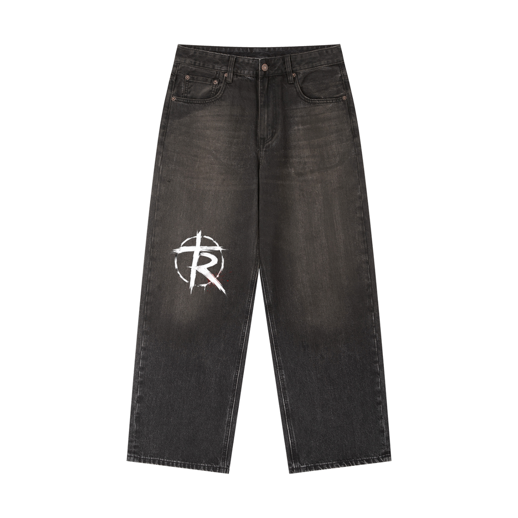 Vintage Wash Heavyweight Denim Jeans