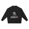 Knitted Round Neck Oversize Sweatshirt